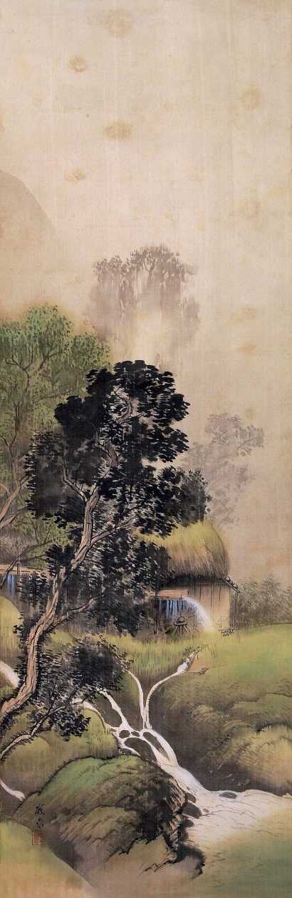 临泉（日本画） 山水 立轴